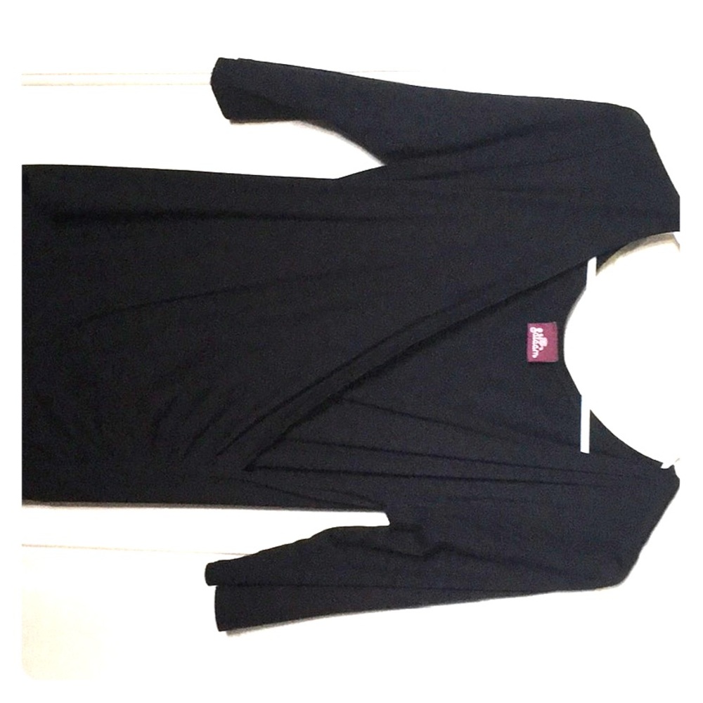 BLACK DRESS, Flowing Comfort with stretch.